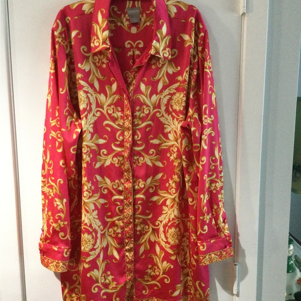 Elegant Pink and Gold Women's Jacket
